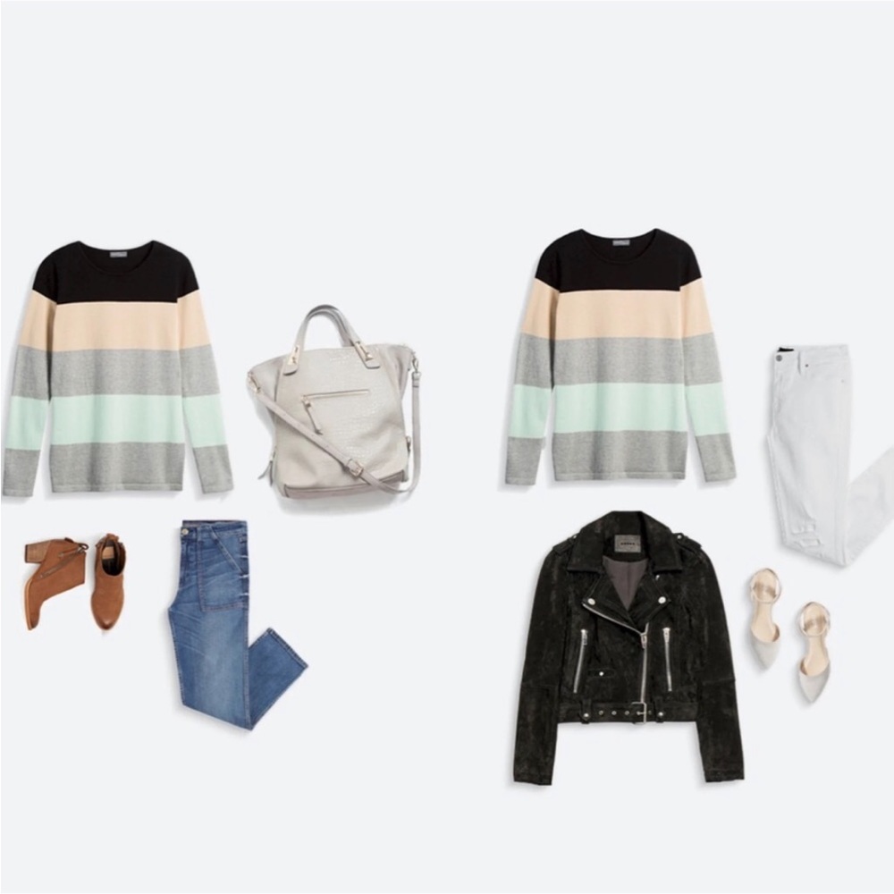 Market & Spruce Striped Abrielle Sweater - Picture 2 of 10